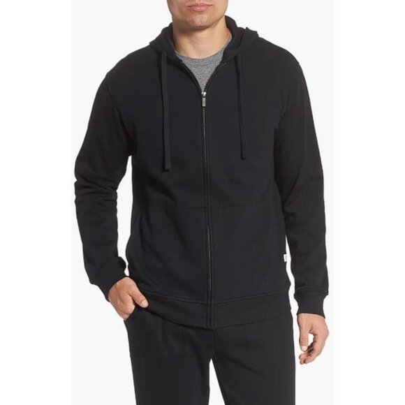 UGG Men's Gordon Full-Zip Hoodie Size L In Black - Picture 1 of 8